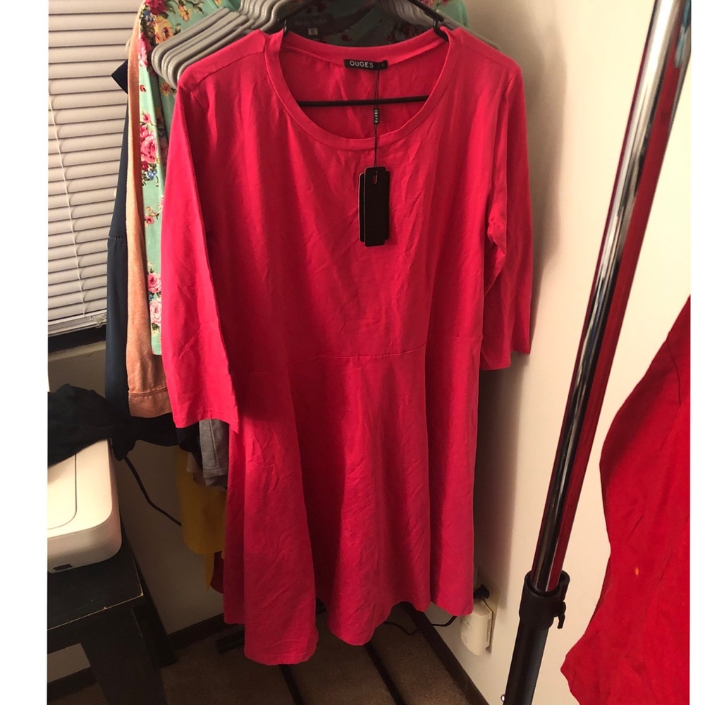Bright pink dress